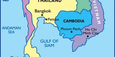 Kort af bangkok staðsetningu