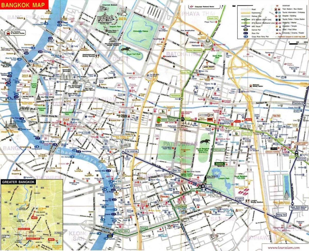 kort af mbk bangkok