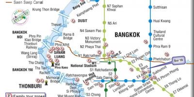 Bangkok opinbera flutning kort