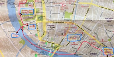 Bangkok gömlu borginni kort